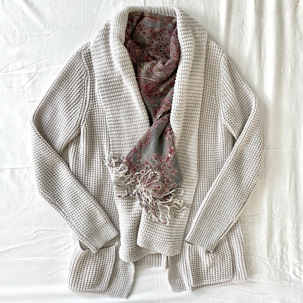 Converse | Oatmeal Cardigan w Pockets